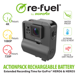 9hr ActionPack Extended Battery for GoPro HERO7 Black, HERO6 Black, HERO5 Black & HERO camera